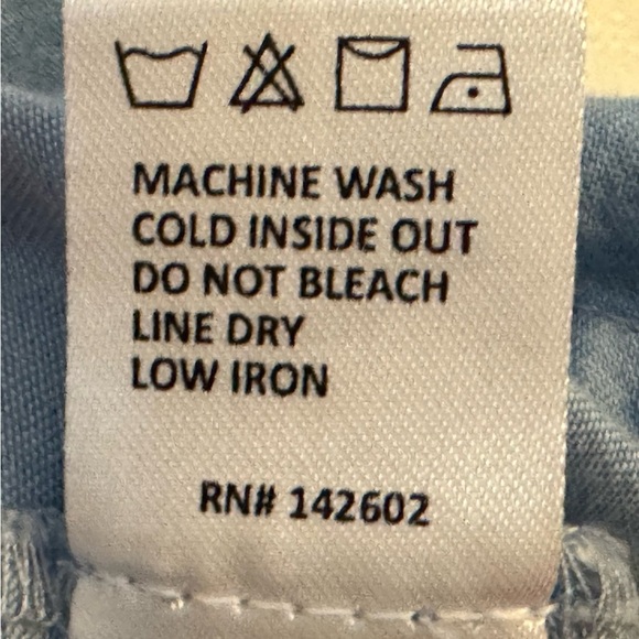 Sail to Sable Sz M Pintuck Chambray Blue Ruffle Sleeve Top - Picture 3 of 6